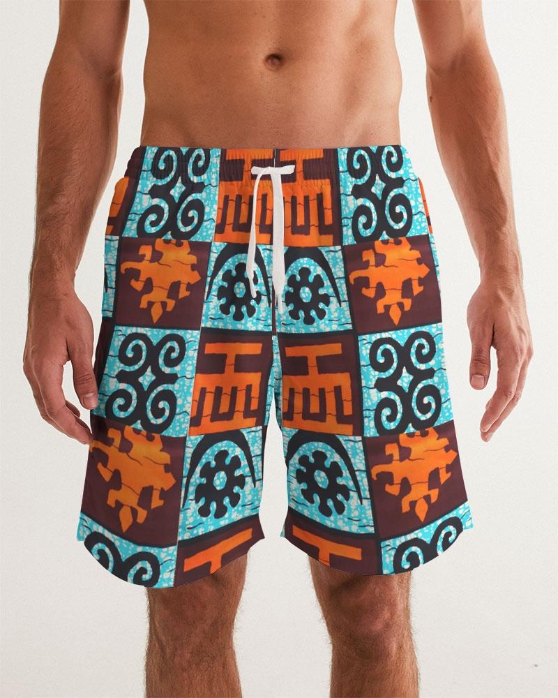 Louis Vuitton Bandana Board Swim Shorts, Orange, XL