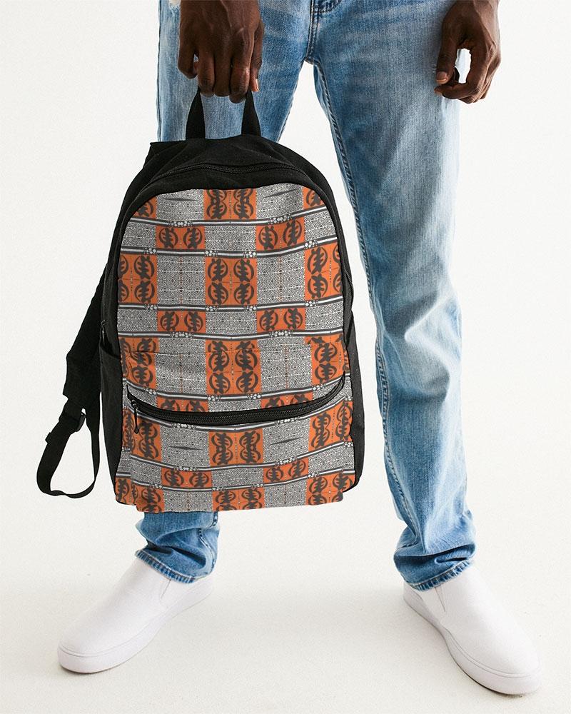 african print mini backpack Gye Nyame African Print Small Canvas Backpack