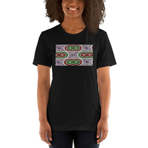 Purple African Print Color Short-Sleeve Unisex T-Shirt YaYa+Rule