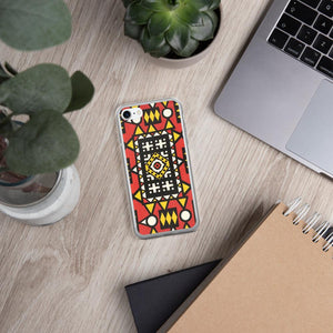 Red African Print iPhone Case YaYa+Rule