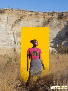 Afro African Print Color Short-Sleeve Unisex T-Shirt YaYa+Rule