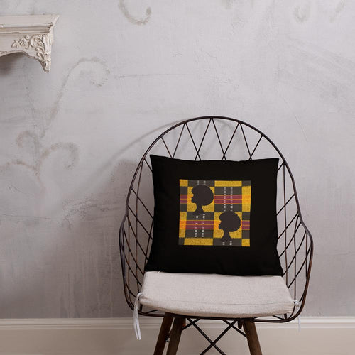 Afro African Print Square Pillow YaYa+Rule
