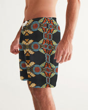 Load image into Gallery viewer, Black Multi Color African print Men&#39;s Swim Trunk YaYa+Rule