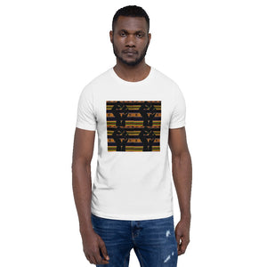 Black Power Kente Color Short-Sleeve Unisex T-Shirt YaYa+Rule