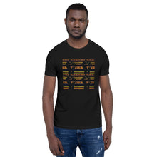 Load image into Gallery viewer, Black Power Kente Color Short-Sleeve Unisex T-Shirt YaYa+Rule
