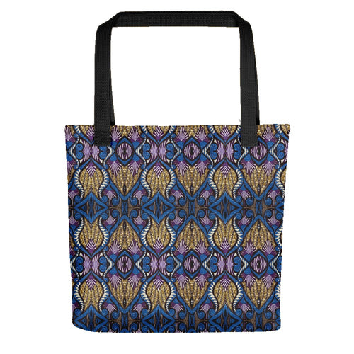 Blue Gold African Print Tote bag YaYa+Rule