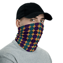 Load image into Gallery viewer, Blue Purple African Print Neck Gaiter YaYa+Rule