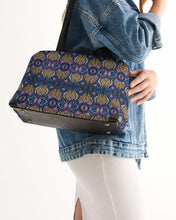 Load image into Gallery viewer, Blue Purple African Print Shoulder Bag YaYa+Rule