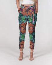 Load image into Gallery viewer, Fire African Print Women&#39;s Belted Tapered Pants YaYa+Rule