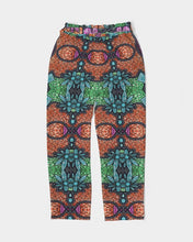 Load image into Gallery viewer, Fire African Print Women&#39;s Belted Tapered Pants YaYa+Rule