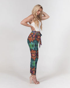 Fire African Print Women's Belted Tapered Pants YaYa+Rule