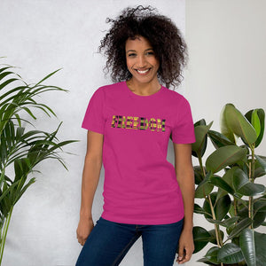 Freedom African Print Color Short-Sleeve Unisex T-Shirt YaYa+Rule