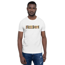 Load image into Gallery viewer, Freedom African Print Color Short-Sleeve Unisex T-Shirt YaYa+Rule