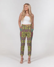Load image into Gallery viewer, Fun African Print Women&#39;s Belted Tapered Pants YaYa+Rule