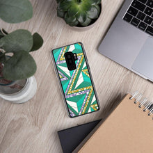 Load image into Gallery viewer, Green African Print Samsung Case YaYa+Rule