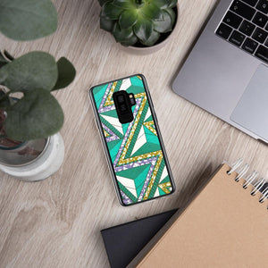 Green African Print Samsung Case YaYa+Rule