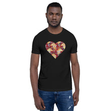 Load image into Gallery viewer, Heart African Color Print Short-Sleeve Unisex T-Shirt YaYa+Rule