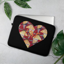 Load image into Gallery viewer, Heart African Print Laptop Sleeve YaYa+Rule