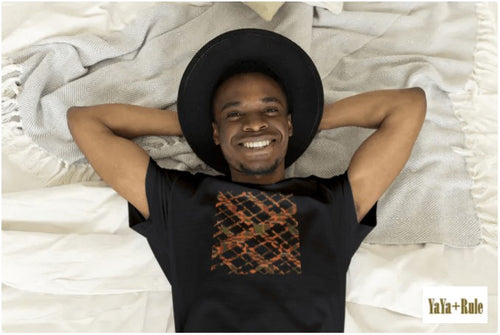 Kente Crossing African Print Short-Sleeve Unisex T-Shirt YaYa+Rule