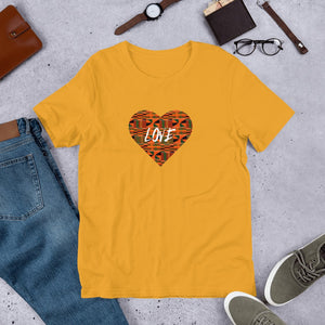 Kente Heart Color Short-Sleeve Unisex T-Shirt YaYa+Rule