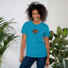 Load image into Gallery viewer, Kente Sun African Print Color Short-Sleeve Unisex T-Shirt YaYa+Rule
