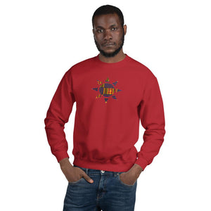 Kente Sun African Print Unisex Sweatshirt YaYa+Rule