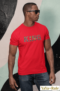 King African Print Color Short-Sleeve T-Shirt YaYa+Rule