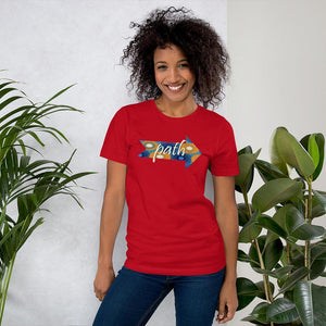 Path African Print Color Short-Sleeve Unisex T-Shirt YaYa+Rule