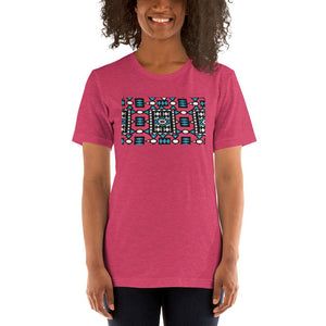 Pink African Print Color Short-Sleeve Unisex T-Shirt YaYa+Rule