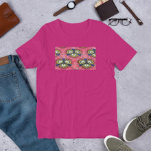 Load image into Gallery viewer, Pink Flower African Print Color Short-Sleeve Unisex T-Shirt YaYa+Rule