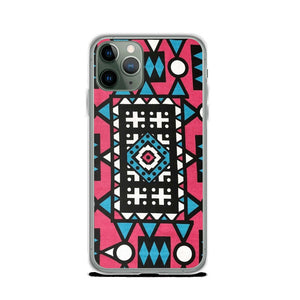Pink & Blue African Print iPhone Case YaYa+Rule