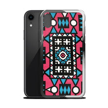 Load image into Gallery viewer, Pink &amp; Blue African Print iPhone Case YaYa+Rule