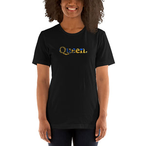 Queen African Print Color Short-Sleeve Unisex T-Shirt YaYa+Rule