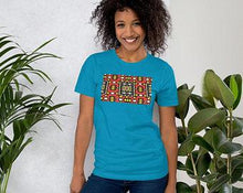 Load image into Gallery viewer, Red African Print Color Short-Sleeve Unisex T-Shirt YaYa+Rule