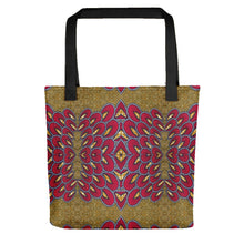 Load image into Gallery viewer, Red Gold African Print Tote bag YaYa+Rule