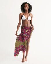 Load image into Gallery viewer, Red Gold African print Swim Cover Up YaYa+Rule