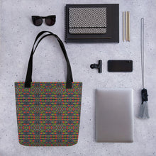 Load image into Gallery viewer, Red Green African Print Tote bag YaYa+Rule