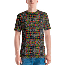 Load image into Gallery viewer, Red Green Bogolan African Print Men&#39;s T-shirt YaYa+Rule