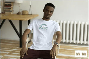 Rise African Print Color Short-Sleeve Unisex T-Shirt YaYa+Rule