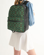 Load image into Gallery viewer, Teal African African Print Small Canvas Backpack YaYa+Rule