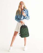 Load image into Gallery viewer, Teal African African Print Small Canvas Backpack YaYa+Rule