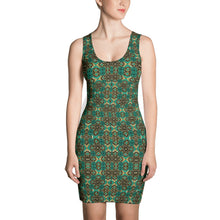 Load image into Gallery viewer, Teal African Print Dress YaYa+Rule