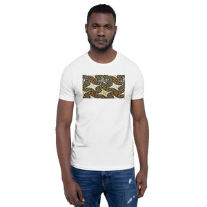 Yellow African Print Color Short-Sleeve Unisex T-Shirt YaYa+Rule