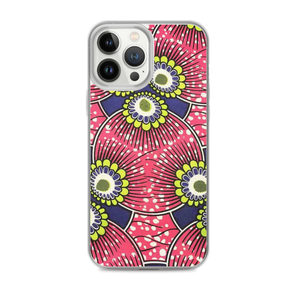 Pink African Print  iPhone Case