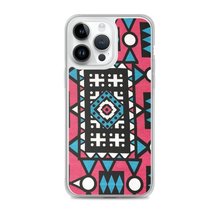 Load image into Gallery viewer, Pink &amp; Blue African Print iPhone Case